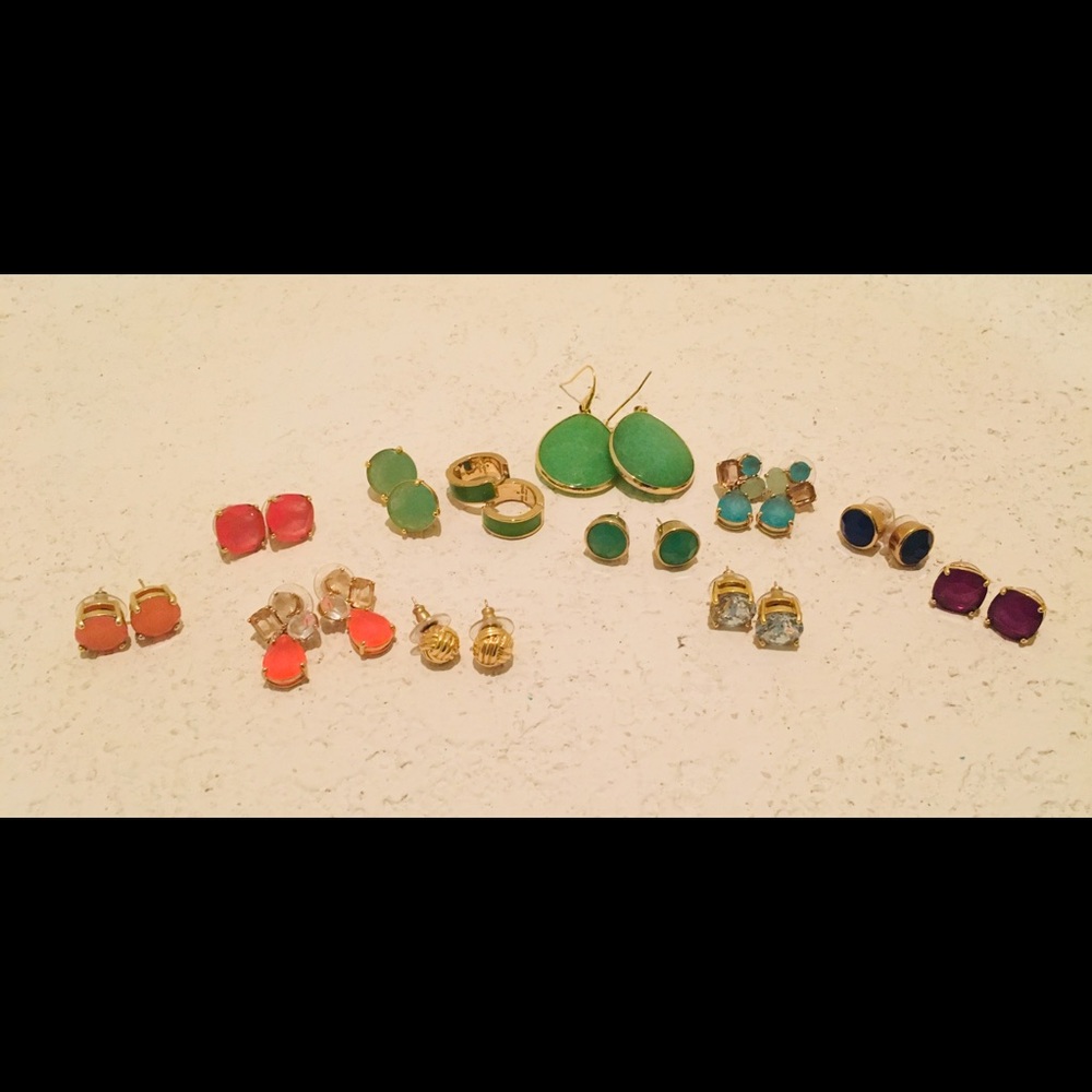 Assorted Kate Spade and Stella and Dot earrings
